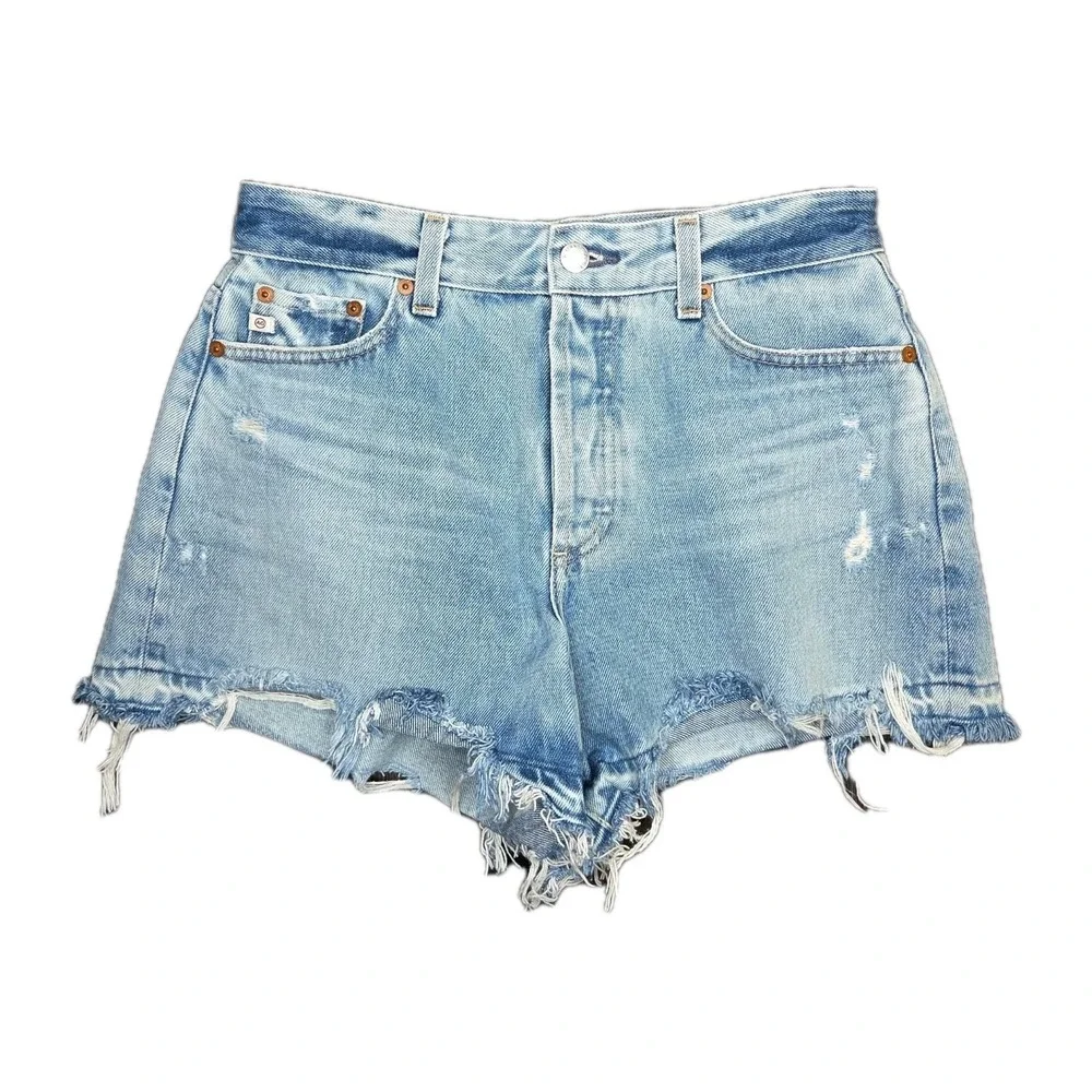 AG  Button Fly Denim ALexxis Short High Rise  Wedgie Womens 28